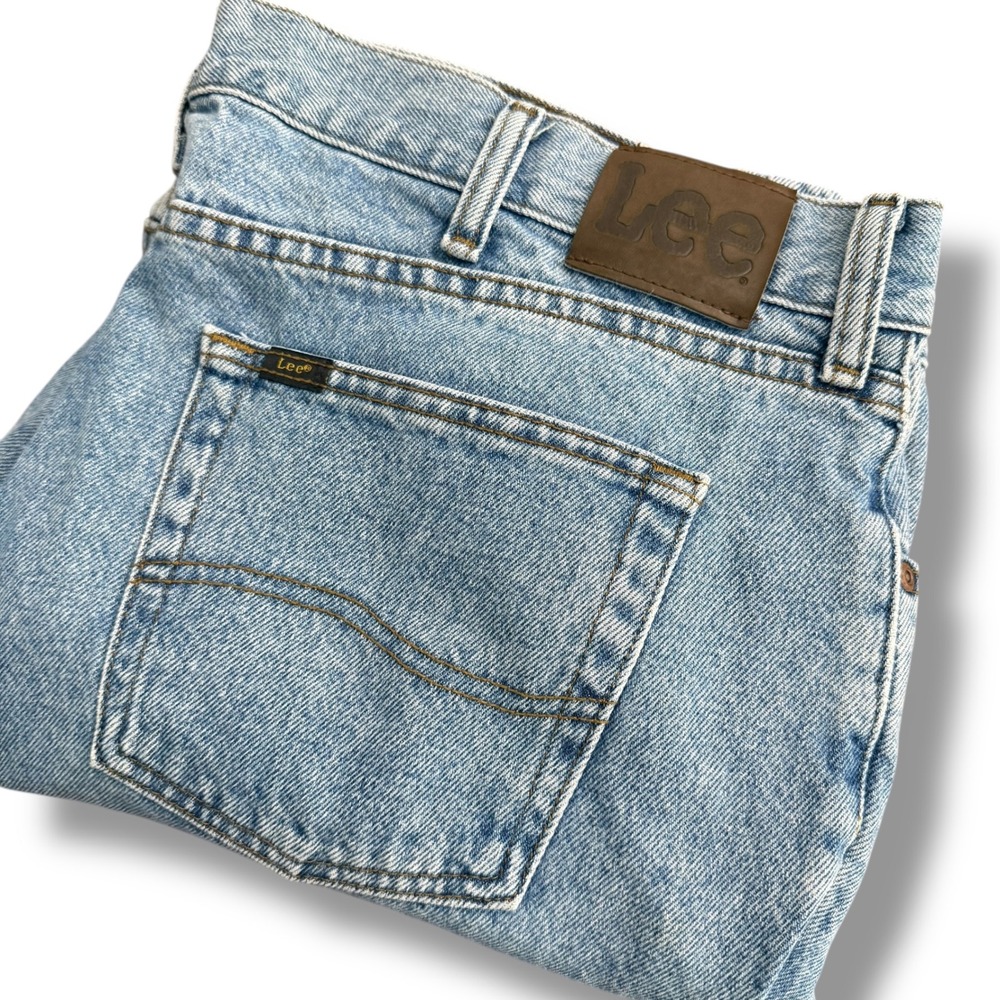 Lee Regular Fit Light Wash Denim Jeans Men's Size 42x30 Cotton - Picture 1 of 9